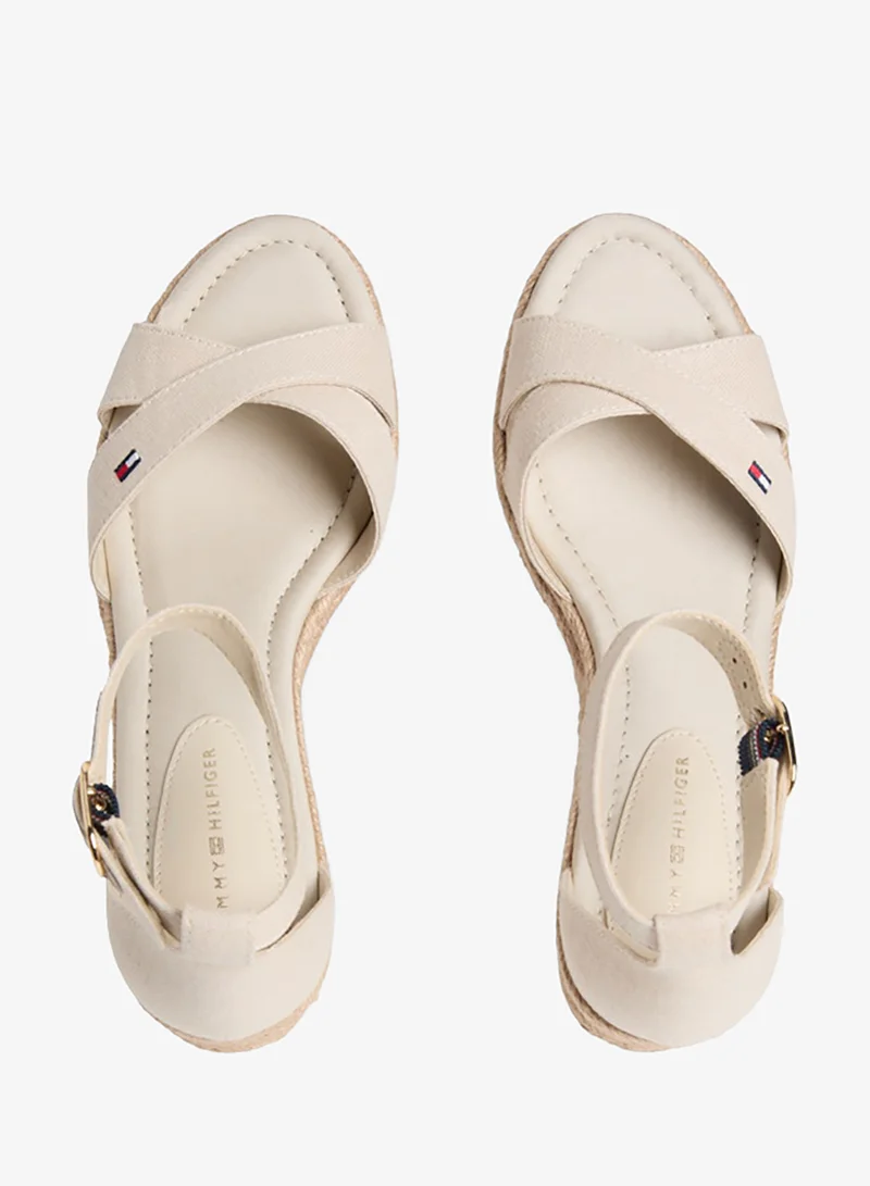 TOMMY HILFIGER  Hemp Crossover Strap Wedge Espadrilles for Women | Best Price UAE